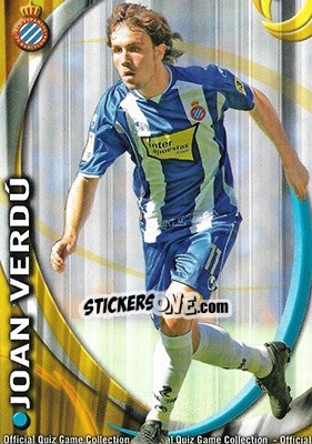 Figurina Joan Verdú - Campeonato Nacional De Liga 2010-2011 n. 285 - Mundicromo