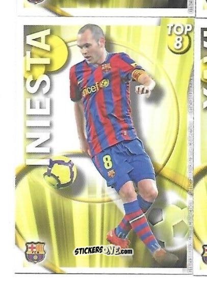 Cromo Iniesta - Campeonato Nacional De Liga 2010-2011 n. 604 - Mundicromo