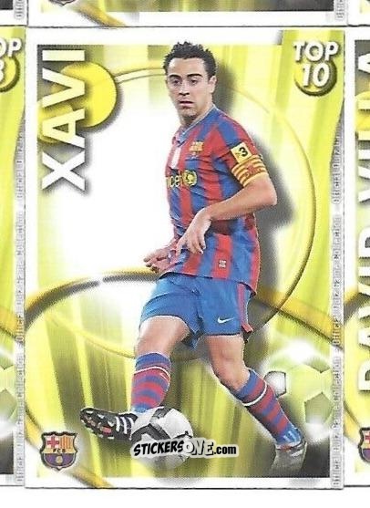 Sticker Xavi - Campeonato Nacional De Liga 2010-2011 n. 613 - Mundicromo