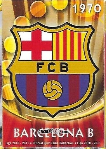 Sticker Barcelona B - Campeonato Nacional De Liga 2010-2011 n. 1132 - Mundicromo