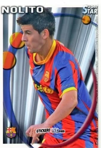 Sticker Nolito - Campeonato Nacional De Liga 2010-2011 n. 1152 - Mundicromo