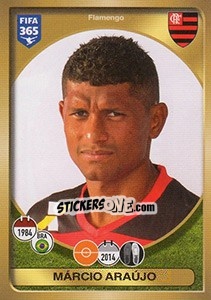 Figurina Márcio Araújo - FIFA 365: 2016-2017. South America n. 281 - Panini