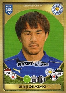Figurina Shinji Okazaki - FIFA 365: 2016-2017. South America n. 432 - Panini