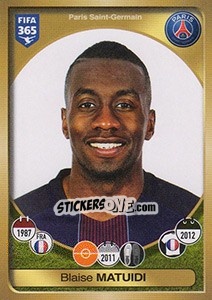 Cromo Blaise Matuidi - FIFA 365: 2016-2017. South America n. 459 - Panini