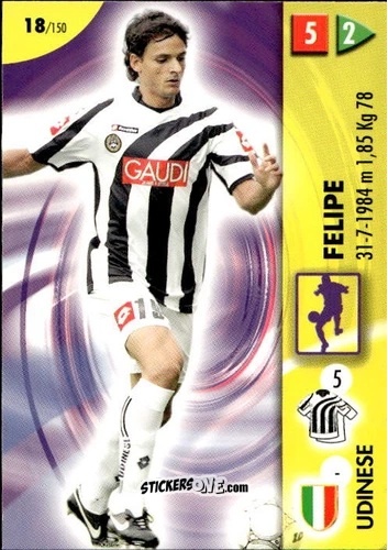 Figurina Felipe - Calcio Game 2006-2007 n. 18 - Panini
