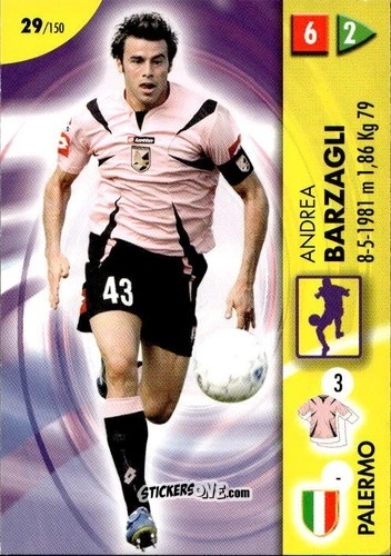 Cromo Barzagli - Calcio Game 2006-2007 n. 29 - Panini