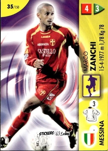 Sticker Zanchi - Calcio Game 2006-2007 n. 35 - Panini
