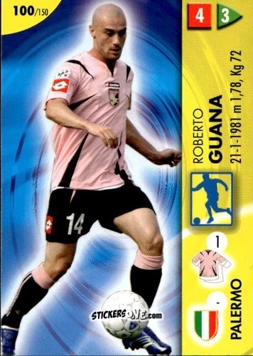 Sticker Guana - Calcio Game 2006-2007 n. 100 - Panini