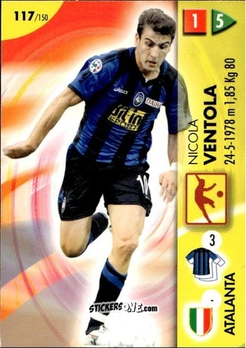 Sticker Nicola Ventola - Calcio Game 2006-2007 n. 117 - Panini