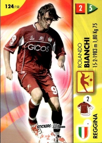 Cromo Rolando Bianchi - Calcio Game 2006-2007 n. 124 - Panini