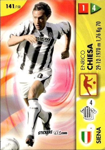 Sticker Enrico Chiesa - Calcio Game 2006-2007 n. 141 - Panini