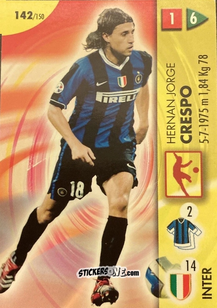 Figurina Hernan Crespo - Calcio Game 2006-2007 n. 142 - Panini