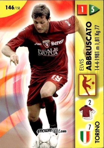 Sticker Elvis Abbruscato - Calcio Game 2006-2007 n. 146 - Panini
