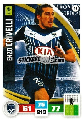 Figurina Enzo Crivelli - Foot 2016-2017. Adrenalyn Xl n. 46 - Panini
