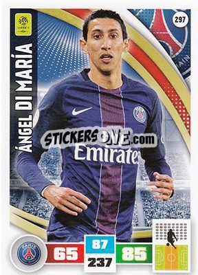 Figurina Ángel Di María - Foot 2016-2017. Adrenalyn Xl n. 297 - Panini