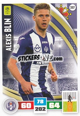 Cromo Alexis Blin - Foot 2016-2017. Adrenalyn Xl n. 357 - Panini