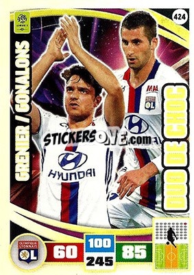 Figurina Clément Grenier / Maxime Gonalons - Foot 2016-2017. Adrenalyn Xl n. 424 - Panini