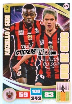 Figurina Vincent Koziello / Jean Michaël Seri - Foot 2016-2017. Adrenalyn Xl n. 427 - Panini