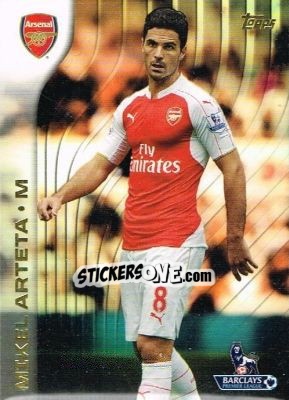 Figurina Mikel Arteta - Premier Gold 2015-2016 n. 10 - Topps