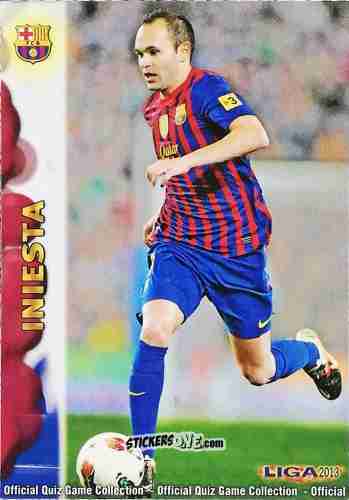 Cromo Iniesta - Campeonato Nacional De Liga 2012-2013 n. 43 - Mundicromo