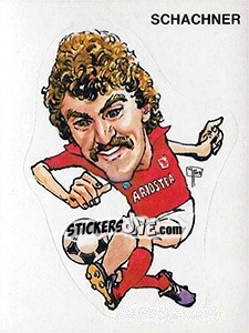 Figurina Caricatura Schachner - Calciatori 1983-1984 n. 317 - Panini