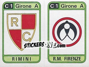 Figurina Scudetto Rimini / R.M. Firenze - Calciatori 1983-1984 n. 411 - Panini