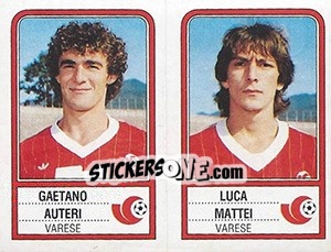 Cromo Gaetano Auteri / Luca Mattei - Calciatori 1983-1984 n. 550 - Panini