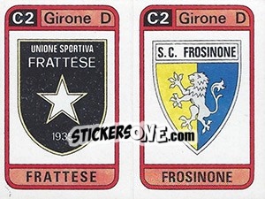 Figurina Scudetto Frattese / Frosinone - Calciatori 1983-1984 n. 580 - Panini