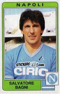 Figurina Salvatore Bagni - Calciatori 1984-1985 n. 199 - Panini