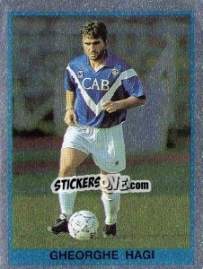 Cromo Gheorghe Hagi - Calciatori 1992-1993 n. 19 - Panini
