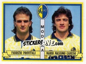 Cromo Fabrizio Provitali / Mario Massimo Caruso - Calciatori 1992-1993 n. 424 - Panini