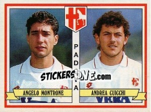 Cromo Angelo Montrone / Andrea Cuicchi - Calciatori 1992-1993 n. 441 - Panini