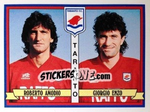 Figurina Roberto Amodio / Giorgio Enzo - Calciatori 1992-1993 n. 478 - Panini