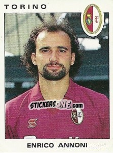 Sticker Enrico Annoni - Calciatori 1991-1992 n. 319 - Panini