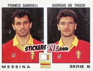 Cromo Giorgio De Trizio / Franco Gabrieli - Calciatori 1991-1992 n. 467 - Panini