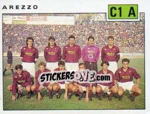 Cromo Team Arezzo - Calciatori 1991-1992 n. 565 - Panini