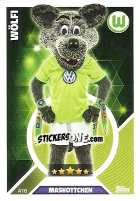 Cromo Wölfi - German Fussball Bundesliga 2016-2017. Match Attax n. A18 - Topps