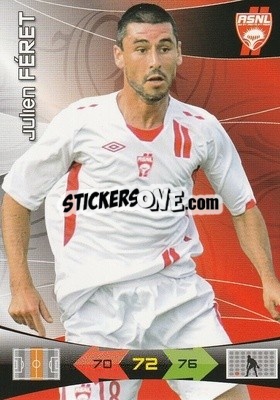 Cromo Julien Feret - FOOT 2010-2011. Adrenalyn XL n. 172 - Panini