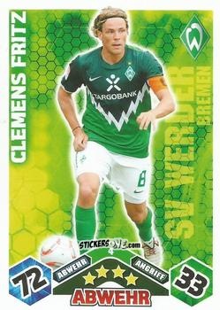Cromo Clemens Fritz - German Football Bundesliga 2010-2011. Match Attax n. 4 - Topps