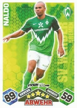 Figurina Naldo - German Football Bundesliga 2010-2011. Match Attax n. 5 - Topps