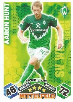 Figurina Aaron Hunt - German Football Bundesliga 2010-2011. Match Attax n. 14 - Topps