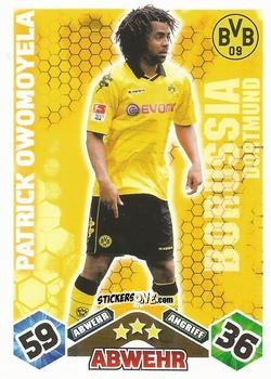 Sticker Patrick Owomoyela - German Football Bundesliga 2010-2011. Match Attax n. 21 - Topps