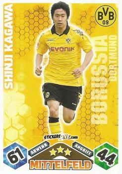 Figurina Shinji Kagawa - German Football Bundesliga 2010-2011. Match Attax n. 29 - Topps