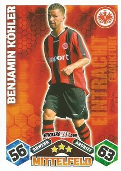 Sticker Benjamin Köhler - German Football Bundesliga 2010-2011. Match Attax n. 45 - Topps