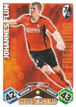 Sticker Johannes Flum - German Football Bundesliga 2010-2011. Match Attax n. 65 - Topps