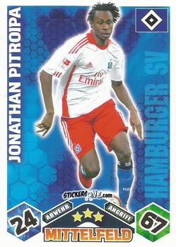 Sticker Jonathan Pitroipa - German Football Bundesliga 2010-2011. Match Attax n. 85 - Topps