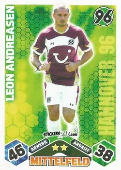 Figurina Leon Andreasen - German Football Bundesliga 2010-2011. Match Attax n. 98 - Topps