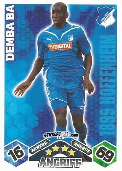 Sticker Demba Ba - German Football Bundesliga 2010-2011. Match Attax n. 125 - Topps