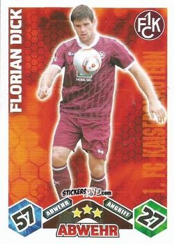 Figurina Florian Dick - German Football Bundesliga 2010-2011. Match Attax n. 130 - Topps
