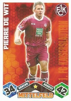 Sticker Pierre de Wit - German Football Bundesliga 2010-2011. Match Attax n. 136 - Topps